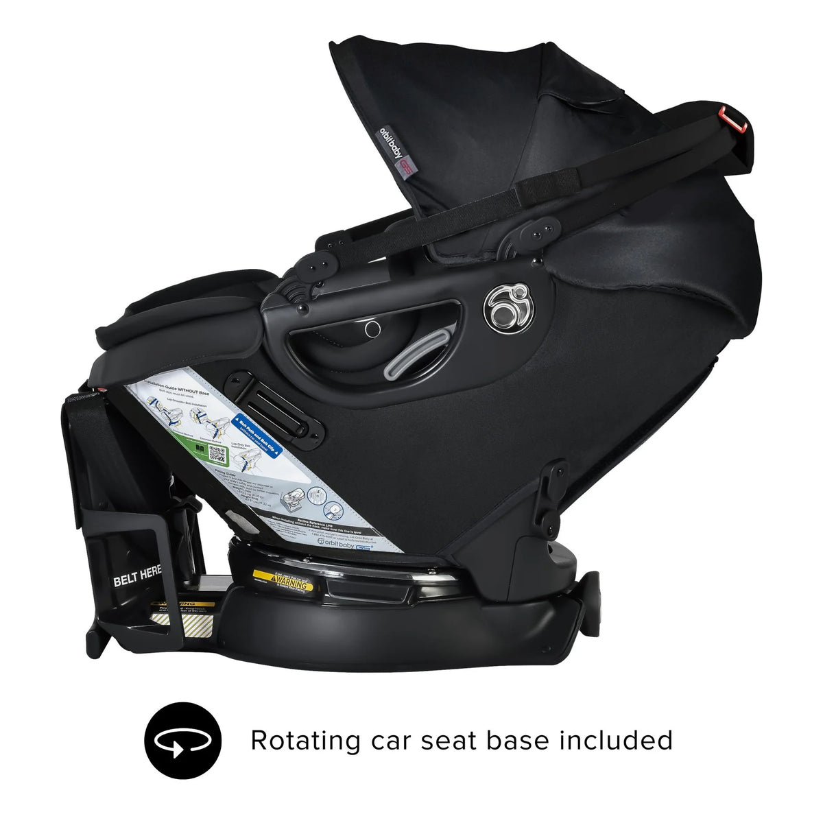 Slep Ride Orbit Baby - Jog Sleep and Ride Travel System - Black – Pram Palace
