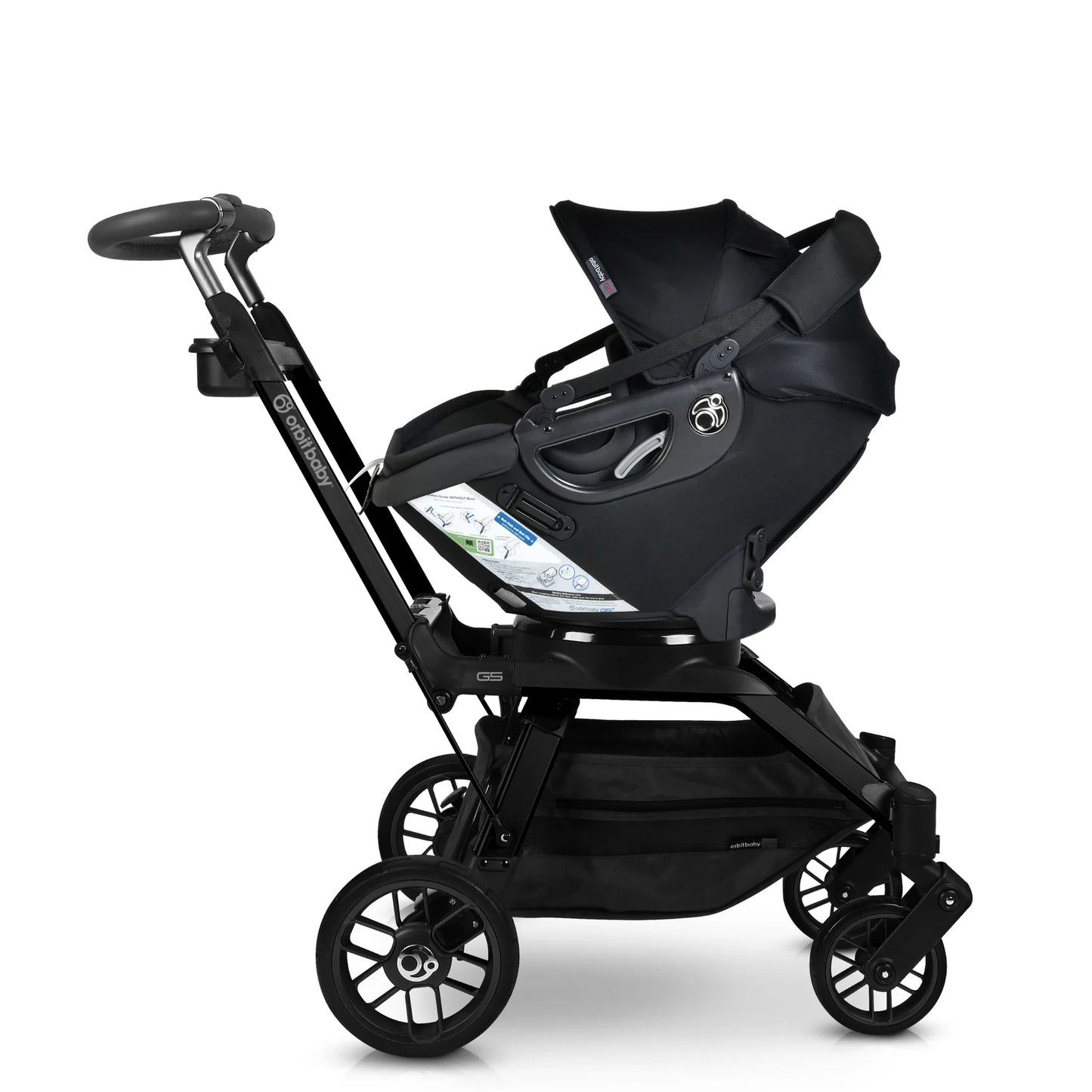 Orbit Baby Stroll, Sleep, & Ride Travel System - Bundle (Black)